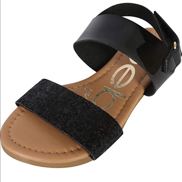 Bebe Sandals w/ Chunky Glitter Strap 3 Girls - Picture 3 of 8